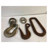 Large Crosby hooks and links
