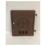 Waterbury cast iron door plate. 13.5' x 15.5'