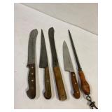 3 Solingen knives. Sheffield steel