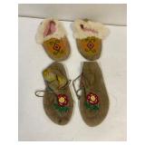 Native American beaded slippers.