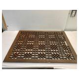 Cast iron grate. NVC. 28 1/8' x 22 1/8'