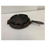 HW Reimer cast iron stove top waffle maker