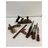 Stanley No 45 plane and tools