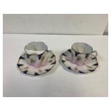 Antique cups and saucers.