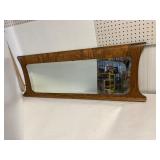 Antique beveled mirror. 46' x 17'