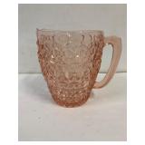 Jeanette glass pink depression glass pitcher