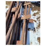 16 Steel Posts. 95' x 3', For building slab fences
