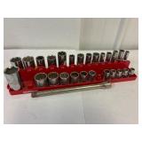 Westward 1/3ï¿½ drive metric sockets.