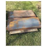 Pallet of Steel Checker plate.