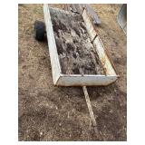 Yard trailer, box is  74 x 35', needs tires