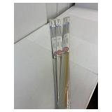 4 clear 36' door sweeps. Self adhesive