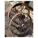 4 steel wheels 24, 25 & 28'