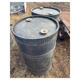 Two 205 litre Poly Barrels
