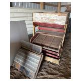 Fanning mill w extra screens, electric motor
