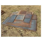 Steel plating. Assorted