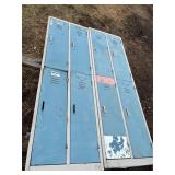 2 Metal Lockers. each Locker is 22 x 18 x 71' H