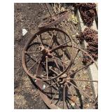 3 steel wheels 14, 20 & 25'