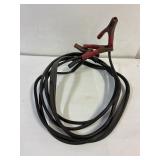 Booster cables. Good clamps. 12 ft approx.