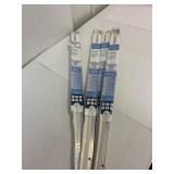 4 white 36' door sweeps with screws