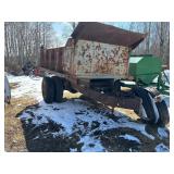 Hydraulic dump Trailer 10ft x 7ft box, NOT Plated