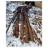 9 - 28 foot Homebuilt rafters. 2x6 const.,48' Peak
