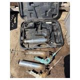 Grease guns. 2 air   1 recharge no battery