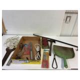 Tray of tools.