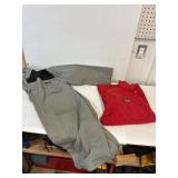Smock & Coveralls. 48 and 50. Washed. Used.