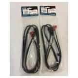 2 three pin Block Heater cords