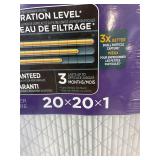 two 20 x 20 x1' furnace filtes