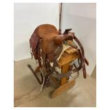 Bonanza 16ï¿½ Saddle w stand. Saddle bags. Scabbard