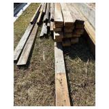 79' long 2x4s and 2x2 pieces