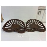 2  Cast Ion Seat NVC. Stamped M488 on the bottom