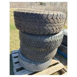 4 Motomaster Tires 265/70 R17 on 8 bolt Ford Rims