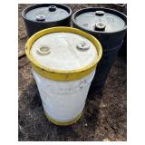 3 assorted 110 L poly Barrels