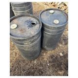 2 Black 110 L Poly Barrels