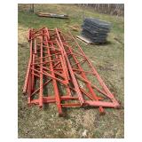 Steel racking. Legs and racking only. No rails