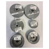 6 Assorted pulleys