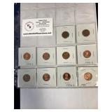 30 - 1990's USA Lincoln Pennies