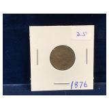 1876 USA Indian Head Penny