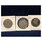 1997P 97D, 97S - USA Kennedy Nickel Half Dollars