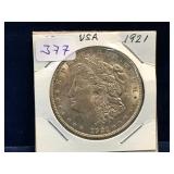 1921  - USA Morgan Silver Dollar