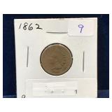1862 USA Indian Head Penny