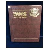 USA Presidential Dollar Album, 2007-2016, 78 coins