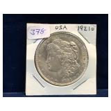 1921 D - USA Morgan Silver Dollar