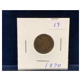 1870 USA Indian Head Penny