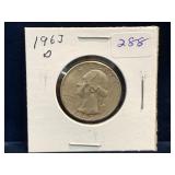1963 D - USA Washington Silver 25 Cent Piece
