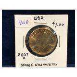 2007 D - USA Washington Dollar Coin