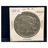 1922 D - USA Morgan Silver Dollar