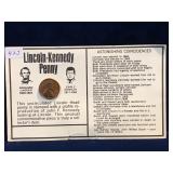1972 D - USA Lincoln- Kennedy Commemorative Penny